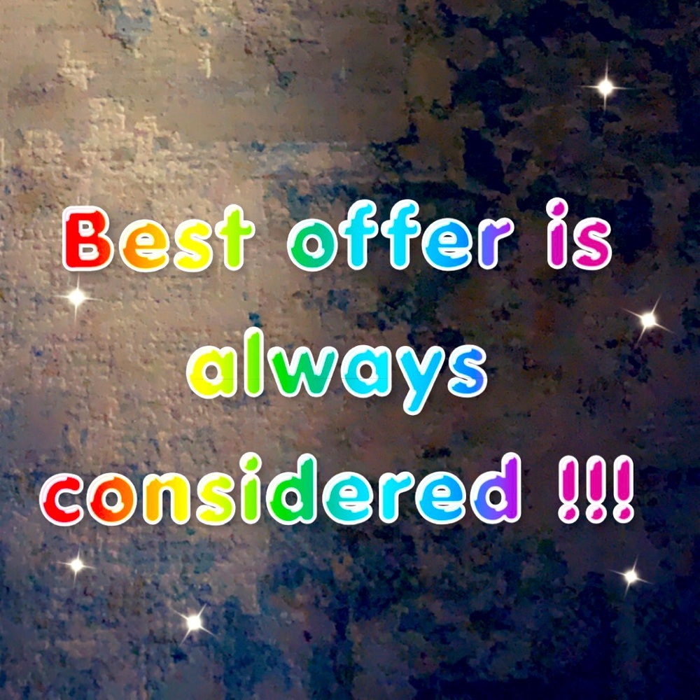 Best offer always took into consideration